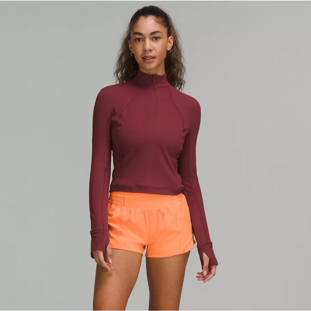 Lululemon Rulu Cropped Half Zip